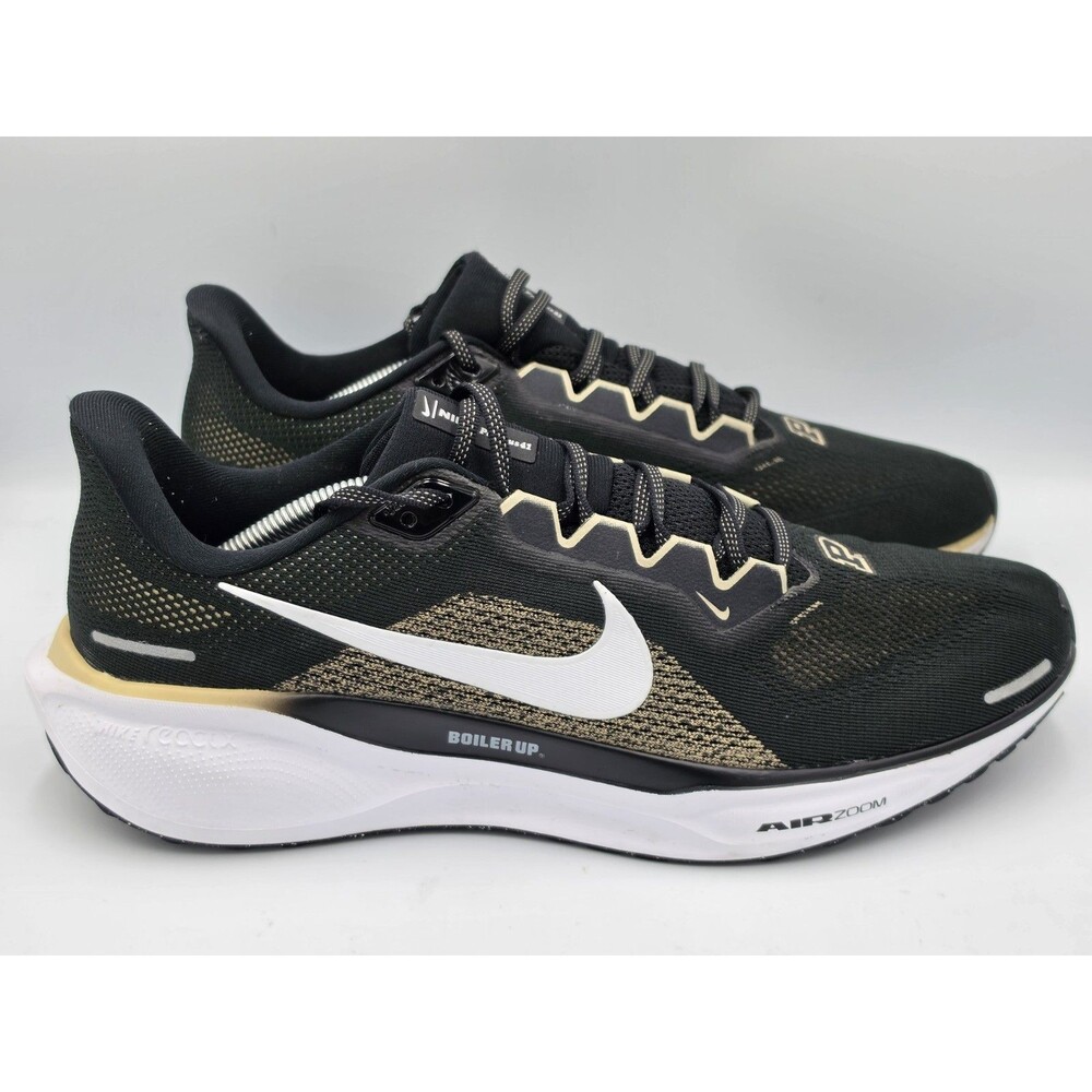 Nike Air Zoom Pegasus 41 Purdue Boilermakers Black Gold Shoes Mens Size 12.5